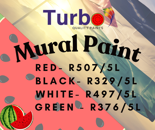 Palestinian Flag Colours Mural Paint - Red