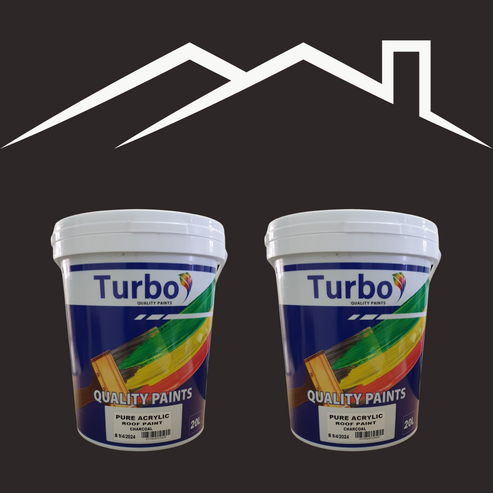 Turbo Roof Paints - Pure Acrylic - Water Based - Charcoal – Turbo Paints cc